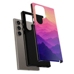 Pastel Mountain Haze Vaporwave Art Tough Phone Case