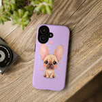 French Bulldog Bat Ears Kawaii Pet Dog Art Tough Phone Case