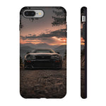 MK4 Supra Phone Case, Black JDM Sports Car Mountain Dusk Cover
