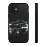 Black Sports Car Illustration 2023 Challenger SRT phone case | Car Drift Reflection