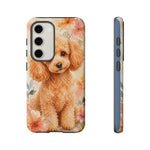 Miniature Poodle Whimsical Watercolor Art Tough Phone Case