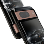 Black Sports Car Illustration 2023 Challenger SRT phone case | Car Drift Reflection
