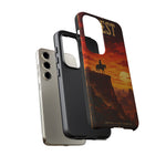 Western Sunset Cowboy Phone Case | Rugged Protective Cover