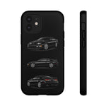 Black 300ZX Sports Car Tough Phone Case - Multi View