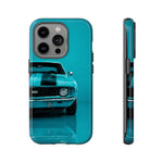 Muscle Car Phone Case Teal 69 Camaro SS, Retro Classic Cover, Guys Gift