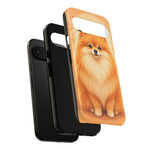 Pomeranian Tiny Fox Fluffy Art Tough Phone Case