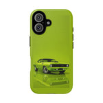Green Cuda Muscle Car phone case for Gear Heads