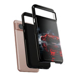 Z06 C8 Phone Case, Red Smoke Studio Reflection Cover