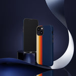 Retro Rainbow Stripe Phone Case | Tough Phone Case
