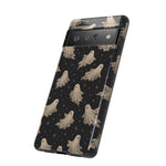 Vintage Ghost Pattern phone case | Halloween spooky stars design