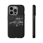 Black ZL1 Camaro Phone Case Muscle Car Tough Cover Gift Art