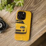 Yellow Supra Phone Case, MK4 90s JDM Legend Tough Protective Cover for Men