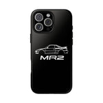 MR2 White Side Silhouette JDM Tough Phone Case Cover Gift