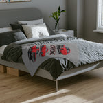 1967 GTX Red Muscle Car Velveteen Microfiber Blanket