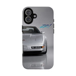 Silver C4 ZR1 Front View phone case | tough case for Vette Drivers