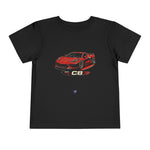 Red Corvette C8 Toddler T-Shirt – Mid-Engine Supercar Kids Tee