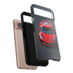 Red C8 Z06 Track Wing Tough Phone Case Cover Gift Art
