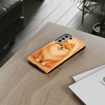 Pomeranian Tiny Fox Fluffy Art Tough Phone Case