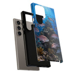 Snapper Reef Phone Case, Sunlit School Ocean Fishing Tough Cover