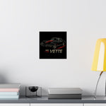 1967 Corvette Stingray Poster Wall Art Print Classic Car Garage Decor Gift Vette