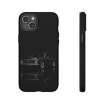 Black Classic C10 Truck Phone Case | Vintage Pickup Reflection, Minimal Auto Design