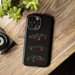 Trans Am Phone Case Black Gold, Three-View Vector Tough Cover