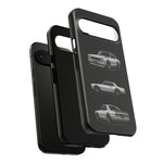 Silver Hakosuka Skyline Classic Sports Car Tough Phone Case for JDM Fans