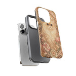 Persian Cat Floral Art Nouveau Tough Phone Case