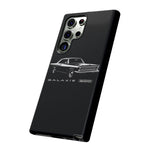 Vintage Galaxie 500 Phone Case | Classic Car Illustration, Black