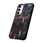 67 GTO Phone Case Purple, Rainy City Night Muscle Car Tough Cover