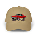 1967 GTO Dad Hat Muscle Car Cap Adjustable Strap Red Goat 400 Hardtop