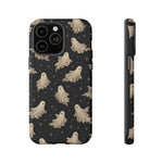 Vintage Ghost Pattern phone case | Halloween spooky stars design