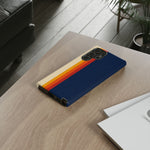Retro Rainbow Stripe Phone Case | Tough Phone Case