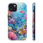 Underwater Coral Reef Phone Case | Colorful Tropical Fish Ocean Scene