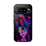 Neon Parrot Cocktails phone case | Tough Cases