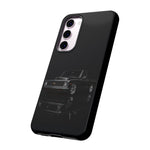 Black Classic C10 Truck Phone Case | Vintage Pickup Reflection, Minimal Auto Design