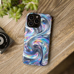 Chrome Metallic Swirl  Art Tough Phone Case