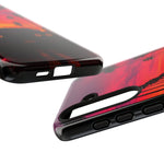 Matte Black Challenger Sunset Tough Phone Case - Palm Silhouette