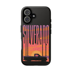 Silverado sunset truck Phone Case | Retro pickup silhouette