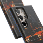 Challenger RT Phone Case, Rainy City Night Muscle Car Tough Cover