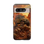 Land Cruiser FJ40 Classic 4x4 Red Rock Canyon Art Tough Phone Case