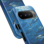 Amberjack School Phone Case, Open Water Sunlight Tough Cover