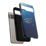 Yellowfin Tuna Phone Case, Deep Blue Water Tough Cover, Gift