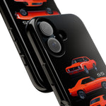 1969 Camaro SS Orange Triple View Muscle Car Tough Phone Case