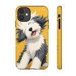 Sheepdog Hair Flip Phone Case Funny Dog Lover Gift