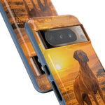 Rhodesian Ridgeback African Savanna Art Tough Phone Case
