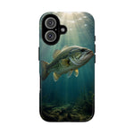 Largemouth Bass Phone Case, Sunlit Underwater Tough Cover, Gift