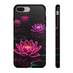Neon Water Lilies Vaporwave Tough Phone Case