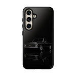 Black Classic C10 Truck Phone Case | Vintage Pickup Reflection, Minimal Auto Design