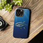 Yellowfin Tuna Phone Case, Deep Blue Water Tough Cover, Gift